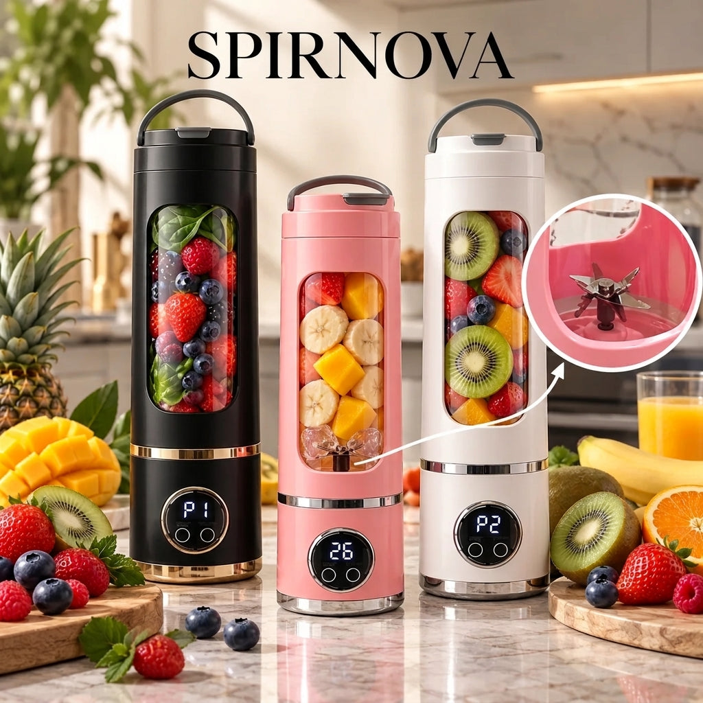 عصارة كهربائية محمولة SPIRNOVA – عصير طازج في دقائق